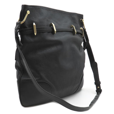 グッチ GUCCI ホースビット ショルダーバッグ 602089 ブラック レザー ショルダーバッグ ヴィンテージ金具 黒 ゴールド金具