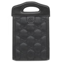 グッチ GUCCI GGマトラッセ トップハンドル 723776 ブラック レザー ナイロン 2WAYバッグ シルバー金具 黒