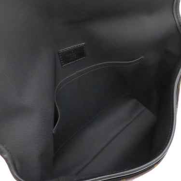 ルイヴィトン LOUIS VUITTON マグネティック メッセンジャー M45557 モノグラム モノグラム マカサー ショルダーバッグ ブラック金具 茶 黒