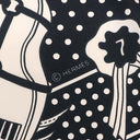 エルメス HERMES カレ55 CARRE ブラック×ホワイト シルク スカーフ 【HOT TO TROT】