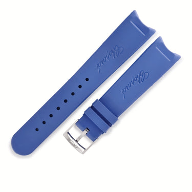 ショパール CHOPARD 純正 ハッピースポーツ用 ラバーバンド ブルー ラバー ステンレススチール 腕時計パーツ 替え ベルト ストラップ 純正尾錠付き 19ｍｍ ブルー 青