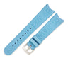 ショパール CHOPARD 純正 ハッピースポーツ用 ラバーバンド スカイブルー ラバー ステンレススチール 腕時計パーツ シルバー金具 替え ベルト ストラップ 純正SS製尾錠付き 19ｍｍ ブルー 青
