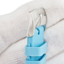 ショパール CHOPARD 純正 ハッピースポーツ用 ラバーバンド スカイブルー ラバー ステンレススチール 腕時計パーツ シルバー金具 替え ベルト ストラップ 純正SS製尾錠付き 19ｍｍ ブルー 青