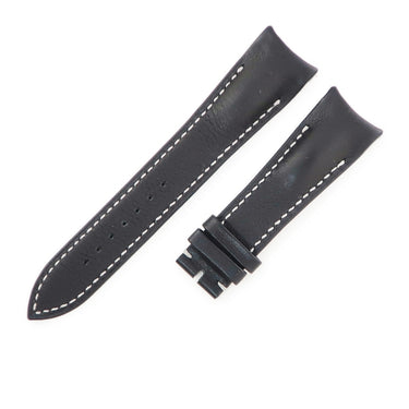ブレゲ BREGUET 純正 3810 トランスアトランティック XXI用 ブラック レザー 腕時計パーツ 未使用 替え ベルト ストラップ 予備 交換 スペア 22mm ブラック 黒