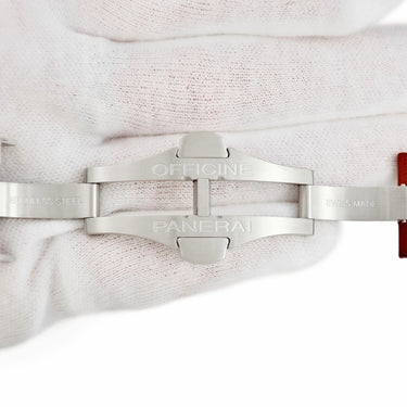 パネライ PANERAI 純正 ブラウン 牛革 ステンレススチール 腕時計パーツ 替え レザー 本革 ベルト バンド ストラップ 純正SS製バックル付き 22ｍｍ ブラウン 茶