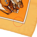エルメス HERMES カレ45 CARRE ガヴロッシュ オレンジ×マルチカラー シルク スカーフ 【CONFIDENTS DES COEURS/心の友】