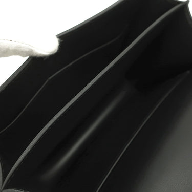 エルメス HERMES コンスタンス3 ミニ ミロワール ブラック ボックスカーフ ショルダーバッグ シルバー金具 黒