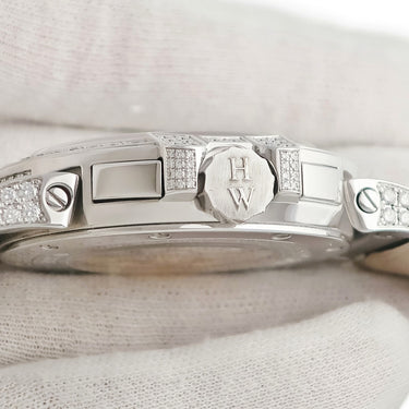 腕時計 ハリーウィンストン Harry Winston オーシャン トリレトロ クロノグラフ 400 MCRA44WL.MD D3.1 自動巻き メンズ K18WG無垢 純正ダイヤ