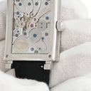 腕時計 ピエールクンツ PIERREKUNZ キュピドン M102STR 手巻き メンズ OH済み K18WG無垢 ハート レトログラード スケルトン 角型