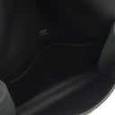 エルメス HERMES サックアデペッシュ 21 ブラック トゴ ショルダーバッグ シルバー金具 黒