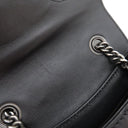 グッチ GUCCI グッチシマ ホースビット エミリー 369622 ブラック レザー ショルダーバッグ ガンメタル金具 黒 チェーンショルダー