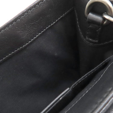 グッチ GUCCI グッチシマ ホースビット エミリー 369622 ブラック レザー ショルダーバッグ ガンメタル金具 黒 チェーンショルダー