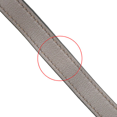 プラダ PRADA トライアングルロゴ 1BD296 グレー レザー ショルダーバッグ シルバー金具 斜め掛け