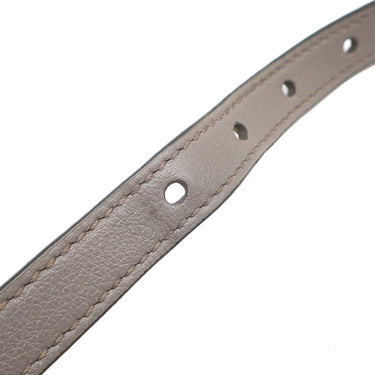 プラダ PRADA トライアングルロゴ 1BD296 グレー レザー ショルダーバッグ シルバー金具 斜め掛け