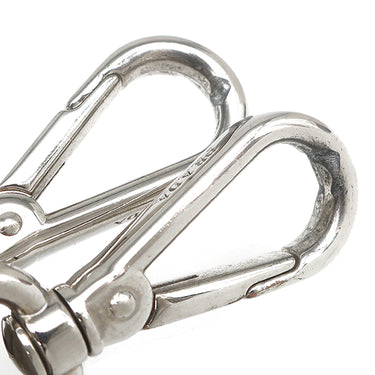 プラダ PRADA トライアングルロゴ 1BD296 グレー レザー ショルダーバッグ シルバー金具 斜め掛け