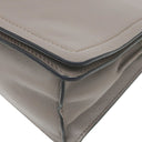 プラダ PRADA トライアングルロゴ 1BD296 グレー レザー ショルダーバッグ シルバー金具 斜め掛け