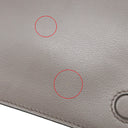 プラダ PRADA トライアングルロゴ 1BD296 グレー レザー ショルダーバッグ シルバー金具 斜め掛け