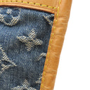 ルイヴィトン LOUIS VUITTON フラットショッパー M95018 モノグラムデニム モノグラムデニム トートバッグ ゴールド金具 ハンドバッグ 青