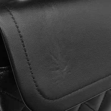 シャネル CHANEL マトラッセ 25 フラップバッグ A01112 ブラック ラムスキン ショルダーバッグ シルバー金具 黒 ダブルフラップ ダブルチェーン Wチェーン