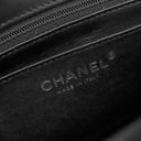 シャネル CHANEL シェブロン 2.55 20 ブラック レザー ショルダーバッグ シルバー金具 黒 Wチェーン Vステッチ