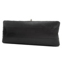 シャネル CHANEL シェブロン 2.55 20 ブラック レザー ショルダーバッグ シルバー金具 黒 Wチェーン Vステッチ