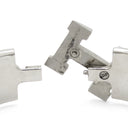 エルメス HERMES クリッククラックH GM ピンク×シルバー メタル エナメル ブレスレット シルバー金具 Hブレス