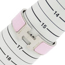 エルメス HERMES クリッククラックH GM ピンク×シルバー メタル エナメル ブレスレット シルバー金具 Hブレス