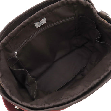 エルメス HERMES サックドパンサージュ グルーム ルージュアッシュ コットン ポリウレタン ポリアミド 2WAYバッグ シルバー金具 赤 ショルダー トート