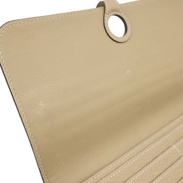 エルメス HERMES ドゴンロング トレンチ トゴ 長財布 シルバー金具