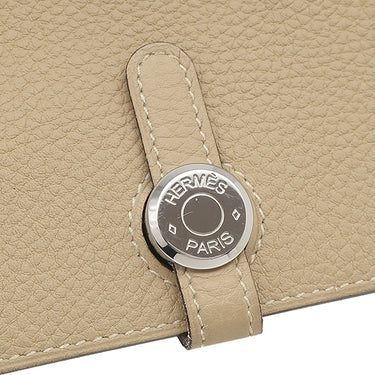 エルメス HERMES ドゴンロング トレンチ トゴ 長財布 シルバー金具
