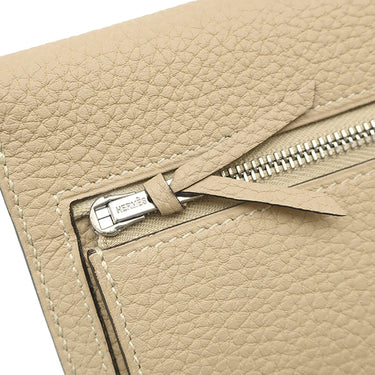 エルメス HERMES ドゴンロング トレンチ トゴ 長財布 シルバー金具