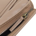 グッチ GUCCI ダブルG カードケース ウォレット 466492 ベージュ シェブロンキルティングレザー 二つ折り財布 ゴールド金具 コンパクトウォレット