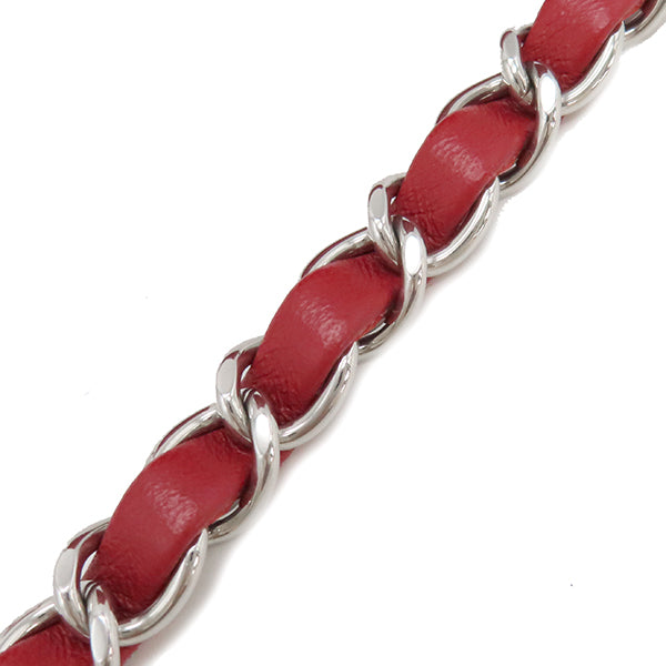 ♡6.8→♡訳アリ美品♡CHANEL ケース マトラッセ ラムスキン 赤 CHANEL シャネル マトラッセ コインケース ラムスキン