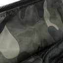 プラダ PRADA 迷彩柄 三角ロゴプレート VA0883 カーキ×ブラック ナイロン トートバッグ シルバー金具 黒 緑 カモフラ柄