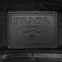 プラダ PRADA 迷彩柄 三角ロゴプレート VA0883 カーキ×ブラック ナイロン トートバッグ シルバー金具 黒 緑 カモフラ柄