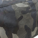 プラダ PRADA 迷彩柄 三角ロゴプレート VA0883 カーキ×ブラック ナイロン トートバッグ シルバー金具 黒 緑 カモフラ柄