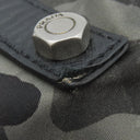 プラダ PRADA 迷彩柄 三角ロゴプレート VA0883 カーキ×ブラック ナイロン トートバッグ シルバー金具 黒 緑 カモフラ柄