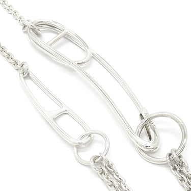 エルメス HERMES シェーヌダンクルパンク ロングネックレス シルバー シルバー925 ネックレス スターリングシルバー
