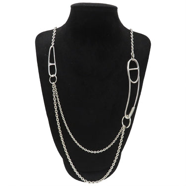 エルメス HERMES シェーヌダンクルパンク ロングネックレス シルバー シルバー925 ネックレス スターリングシルバー