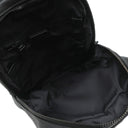 プラダ PRADA レザー クロスボディ ブラック レザー ボディバッグ マットブラック金具 黒 三角ロゴ