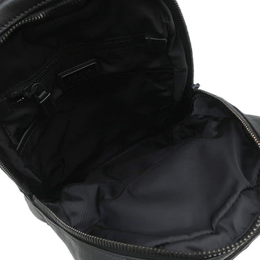 プラダ PRADA レザー クロスボディ ブラック レザー ボディバッグ マットブラック金具 黒 三角ロゴ