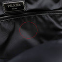 プラダ PRADA レザー クロスボディ ブラック レザー ボディバッグ マットブラック金具 黒 三角ロゴ
