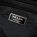プラダ PRADA ナイロン ブリーフケース ブラック ナイロン ビジネスバッグ シルバー金具 黒 トート