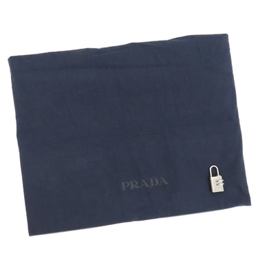 プラダ PRADA ナイロン ブリーフケース ブラック ナイロン ビジネスバッグ シルバー金具 黒 トート