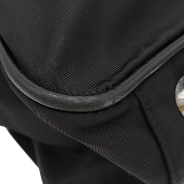 プラダ PRADA ナイロン ブリーフケース ブラック ナイロン ビジネスバッグ シルバー金具 黒 トート