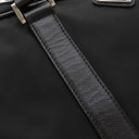 プラダ PRADA ナイロン ブリーフケース ブラック ナイロン ビジネスバッグ シルバー金具 黒 トート