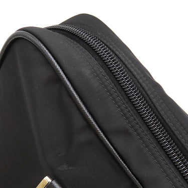 プラダ PRADA ナイロン ブリーフケース ブラック ナイロン ビジネスバッグ シルバー金具 黒 トート