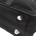 プラダ PRADA ナイロン ブリーフケース ブラック ナイロン ビジネスバッグ シルバー金具 黒 トート
