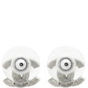 シャネル CHANEL ココマーク ハート シルバー メタル ラインストーン ピアス CCマーク