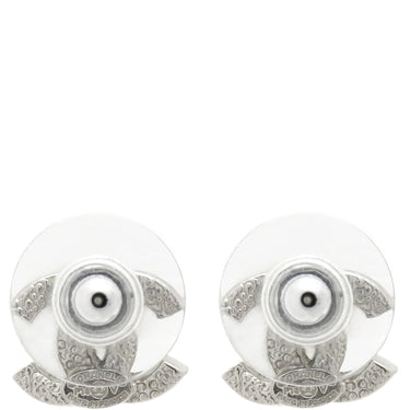 シャネル CHANEL ココマーク ハート シルバー メタル ラインストーン ピアス CCマーク